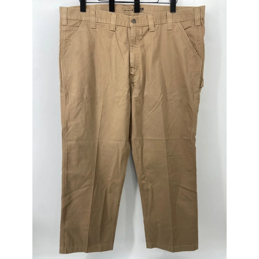 Carhartt Utility Work Pant Mens 44x28 Tan Relaxed Fit BN0324-M Carpenter *Read